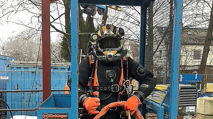 Ramersdorf ist eher ein ungewöhnlicher Ort für einen Tauchgang.