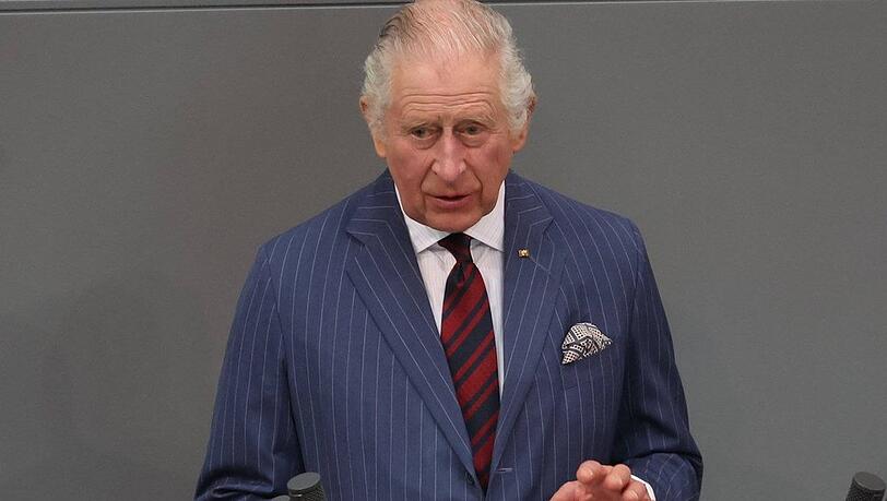 König Charles III. spricht vor dem Deutschen Bundestag.