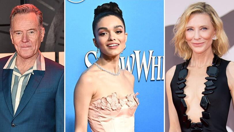 Bryan Cranston, Rachel Zegler und Cate Blanchett (v.l.n.r.) sind bei den diesj&auml;hrigen Olivier Awards nominiert.