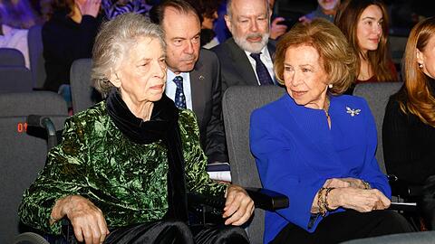 Irene von Griechenland und die spanische Altk&ouml;nigin Sof&iacute;a vor rund einem Jahr.