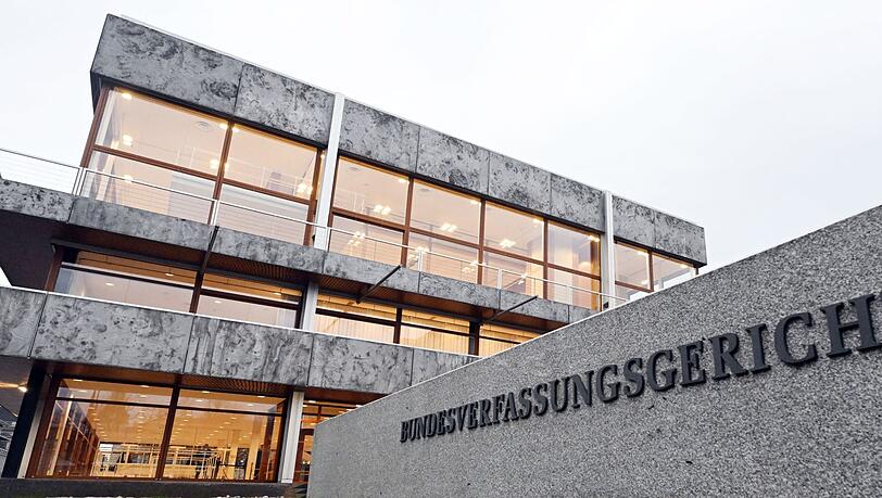 Außenaufnahme des Bundesverfassungsgerichts in Karlsruhe. Außenaufnahme des Bundesverfassungsgerichts in Karlsruhe.