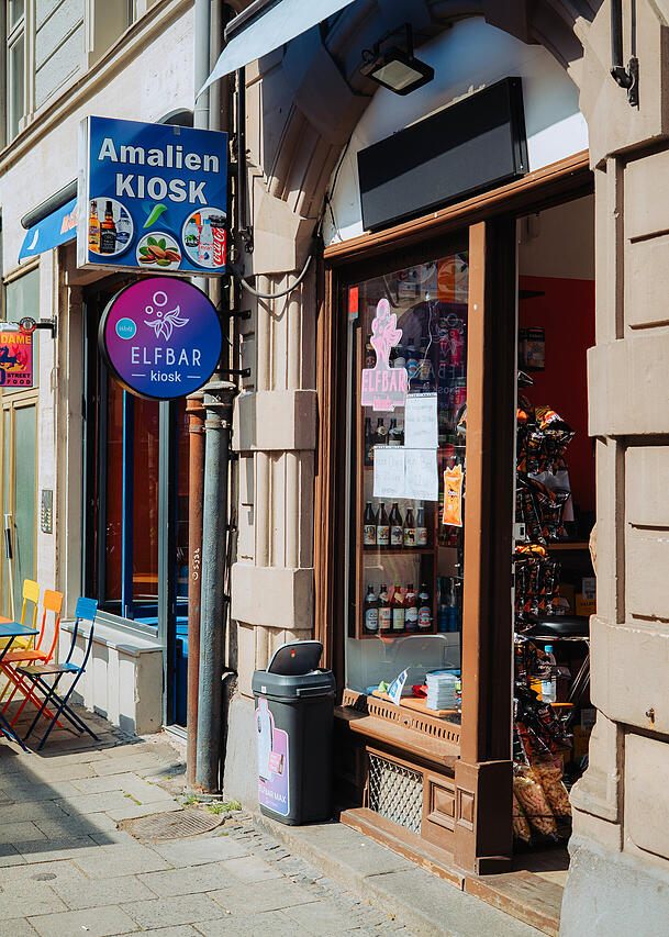 Der Amalien-Kiosk an der Ecke Amalien-/Schellingstra&szlig;e.