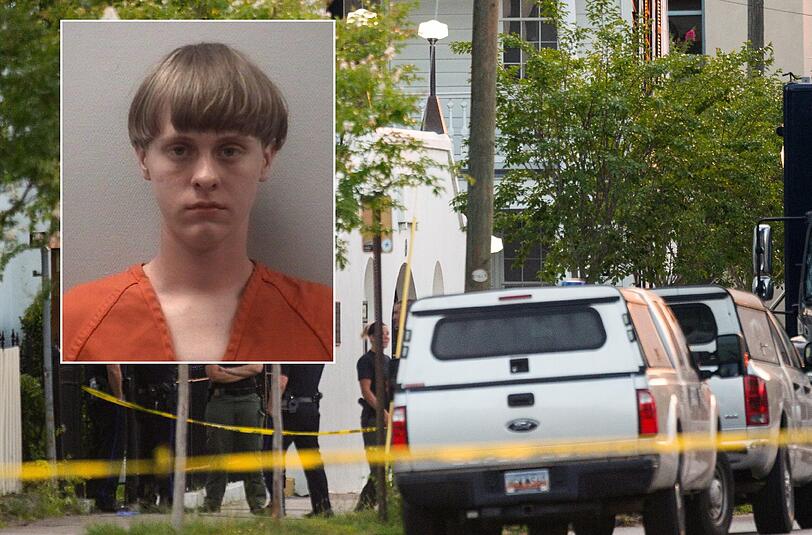 Die Behörden von Berkeley County hatten die Bevölkerung dazu aufgerufen, die Polizei zu verständigen, falls sie Hinweise auf den Aufenthaltsort zu Dylann Roof (kleines Bild) geben können.