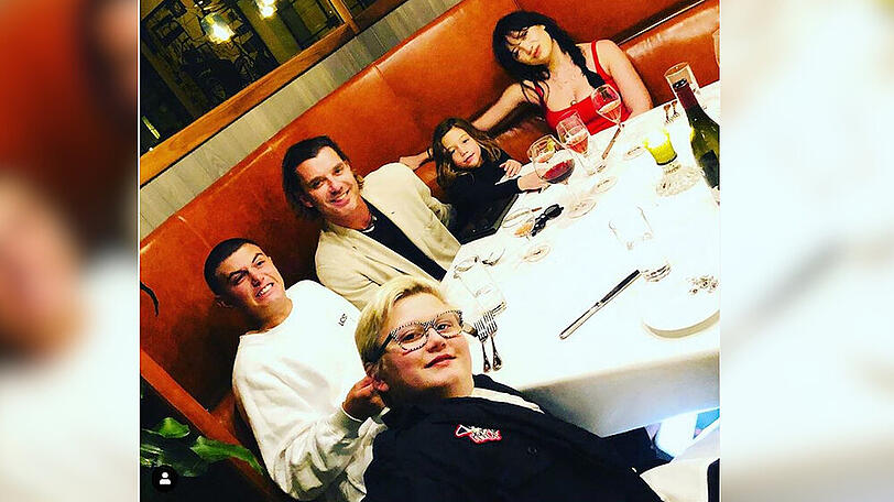 Gavin Rossdale mit seinen vier Kindern