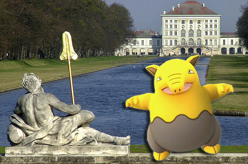 Ein Traumato im Schlosspark: Ein Bild, an das sich die Schlösser- und Seenverwaltung nicht gewöhnen will.
