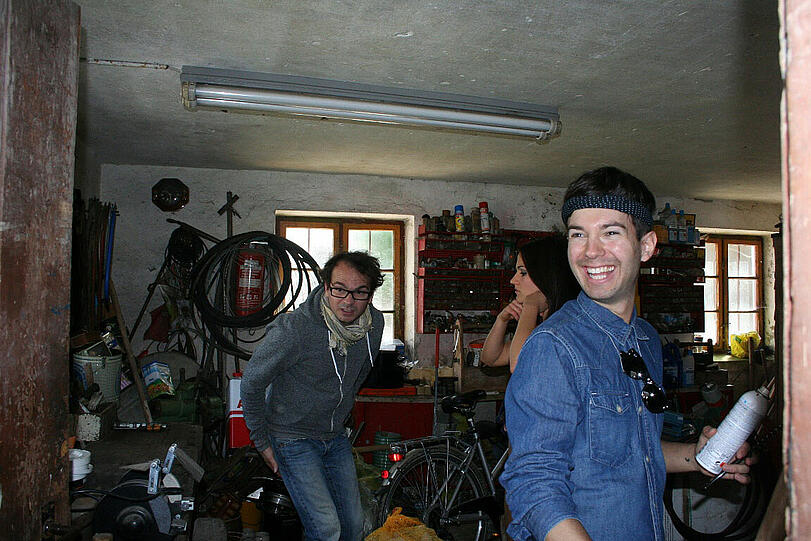 Making-Of-Bilder des Jungbauernkalender 2014.