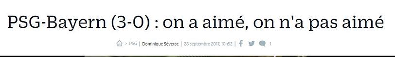 Le Parisien schreibt in seiner Print-Ausgabe von einem "historischen Schlag auf den Hintern eines selbstverständlichen Kandidaten auf den Titelgewinn."