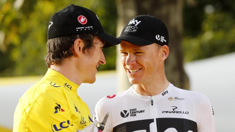 Sky schickt die Doppelspitze Geraint Thomas (l) und Chris Froome zur Tour de France. Sky schickt die Doppelspitze Geraint Thomas (l) und Chris Froome zur Tour de France.