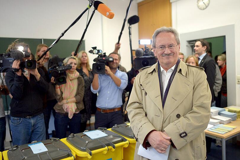 Landtagswahl 2013 in Bayern: Hier gibt Christian Ude (SPD) seine Stimme ab