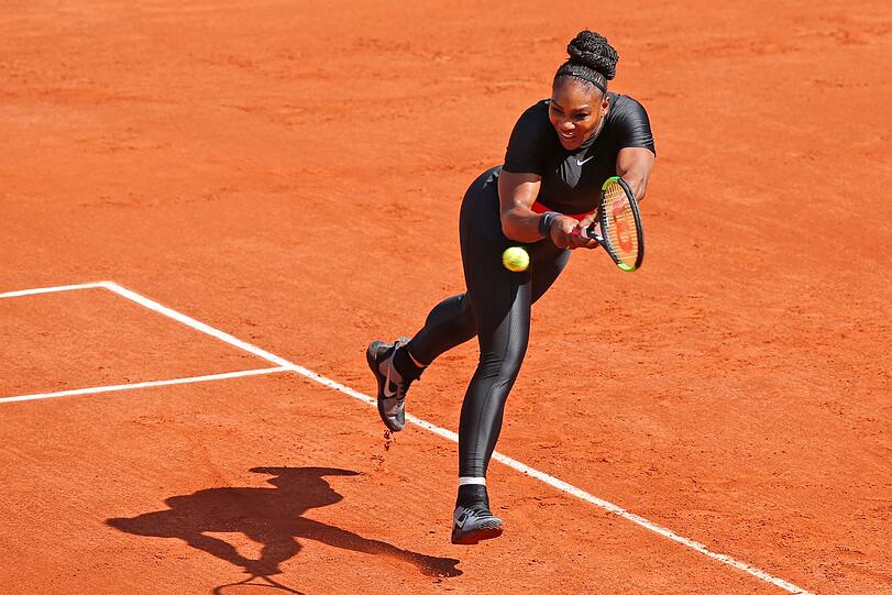 Serena Williams in Aktion.