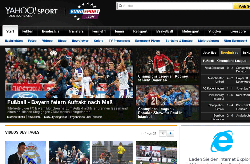 Und "Eurosport den Auftakt nach Maß"