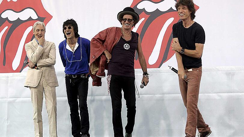 Die Rolling Stones: Mit Charly Watts (l.), Ronny Wood, Keith Richards und Mick Jagger.