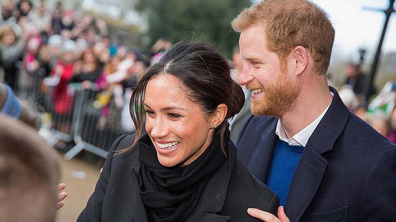 Meghan und Harry 2018 in Wales