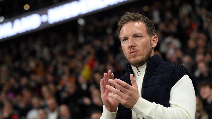 Deutschlands Bundestrainer Julian Nagelsmann vor dem Spiel.
