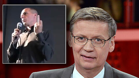 Günther Jauch hat in seinem ARD-Talk dem griechischen Finanzminister Varoufakis ein Video aus dem Jahr 2013 vorgespielt, im dem dieser Deutschland den Stinkefinger zeigt