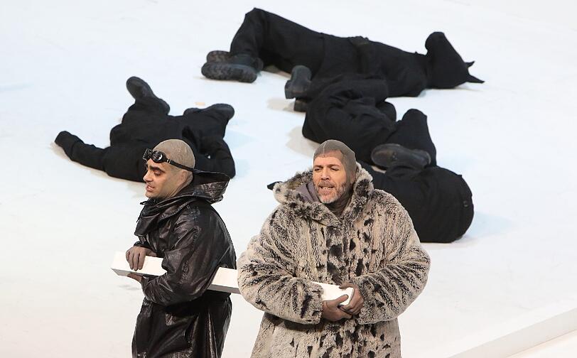 Rolando Villazón (Scott) und Thomas Hampson (Amundsen).