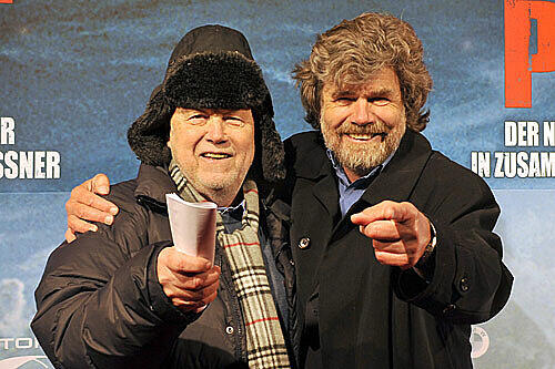 Joseph Vilsmaier und Reinhold Messner bei der Premiere von "Nanga Parbat".