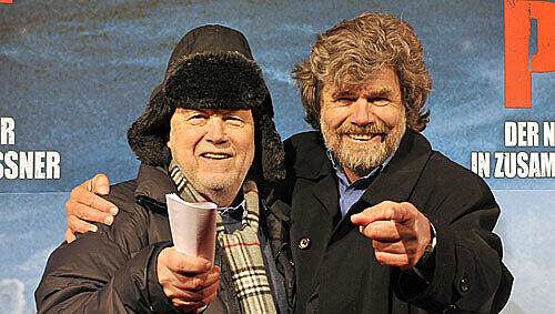 Joseph Vilsmaier und Reinhold Messner bei der Premiere von "Nanga Parbat". Joseph Vilsmaier und Reinhold Messner bei der Premiere von "Nanga Parbat".