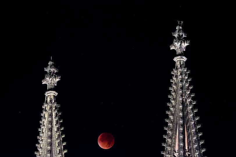 Mondfinsternis über Deutschland: Köln