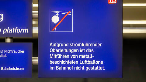 Der Besitzer des Ballons konnte nicht ausgemacht, Ermittlungen wegen Störung öffentlicher Betriebe wurden eingeleitet. (Symbolbild)