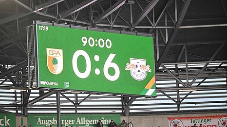 Nach dem 0:6 will der FCA eine Reaktion zeigen.