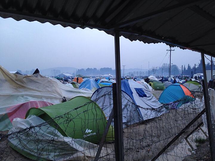 Die Zustände in dem Camp sind desaströs