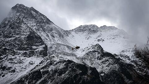 Über dem Ortlergebirge hingen am Wochenende dichte Wolken.