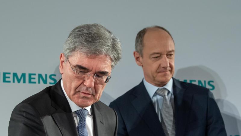 Joe Kaeser (l), Vorstandsvorsitzender von Siemens, und Roland Busch, Vizevorstandsvorsitzender. Foto: Peter Kneffel/dpa/Archivbild Joe Kaeser (l), Vorstandsvorsitzender von Siemens, und Roland Busch, Vizevorstandsvorsitzender. Foto: Peter Kneffel/dpa/Archivbild
