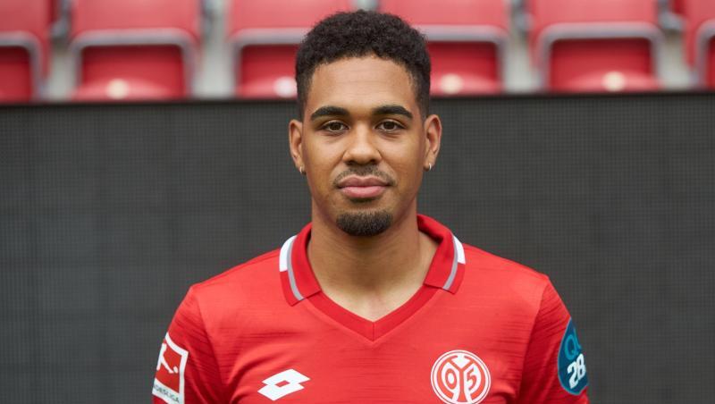 Phillipp Mwene vom FSV Mainz 05. Foto: Thomas Frey/dpa/Archivbild Phillipp Mwene vom FSV Mainz 05. Foto: Thomas Frey/dpa/Archivbild
