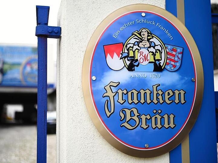 Die Einfahrt zur Brauerei Franken Bräu.