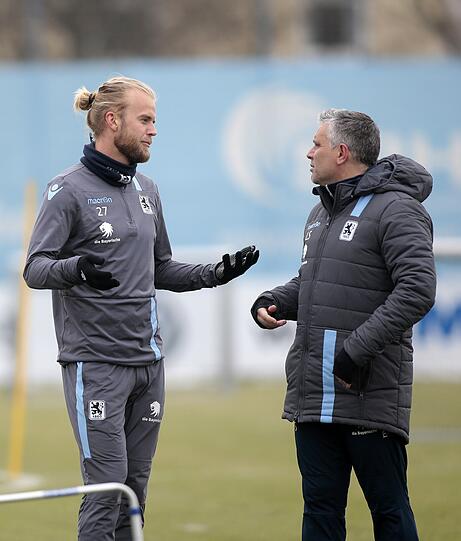 Der Däne Christian Gytkjaer absolvierte am Montag sein erstes Training mit seinen neuen Teamkollegen beim TSV 1860. Die Bilder.