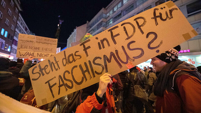 Die Bilder von der Demonstration vor dem FDP-Büro in München.