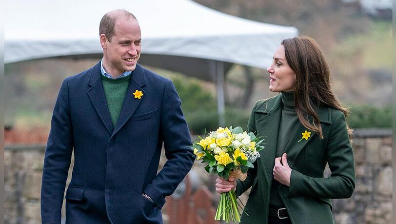 Prinz William und Herzogin Kate beim St. David's Day in Wales.