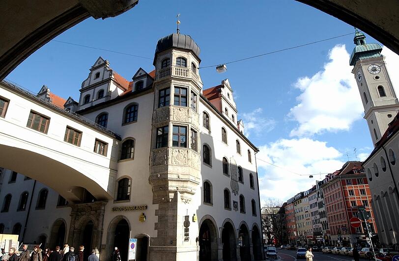 Die Zentrale der Stadtsparkasse München Im Tal.