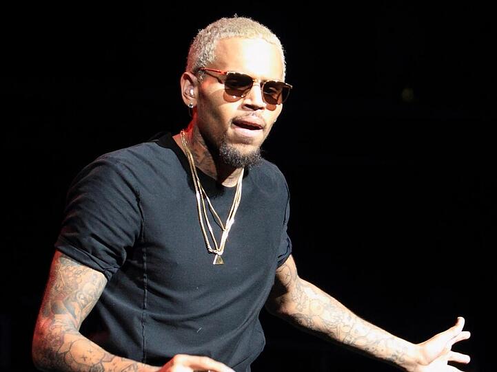 Chris Brown bei einem Konzert in Philadelphia