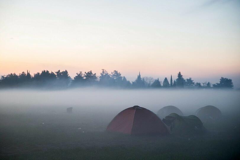 Erschütternd: Szenerie in Idomeni, wo Tausende Flüchtlinge festsitzen.