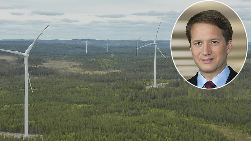 Viel Wald, und viele Windräder: Die Anlage in Schweden hat ein Tochterunternehmen der Stadtwerke 2015 in Betrieb genommen. Stadtwerke-Chef Florian Bieberbach hat mit der Anlange derzeit ein Problem. Viel Wald, und viele Windräder: Die Anlage in Schweden hat ein Tochterunternehmen der Stadtwerke 2015 in Betrieb genommen. Stadtwerke-Chef Florian Bieberbach hat mit der Anlange derzeit ein Problem.
