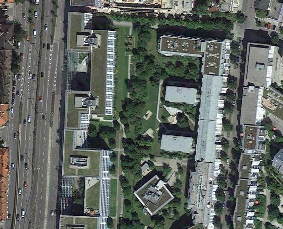 Hier spielt der Streit: Links liegt die Landshuter Alle, rechts die Gabrielenstraße.