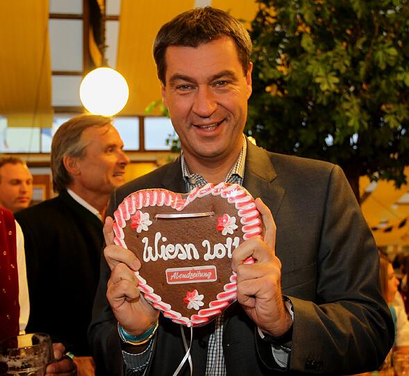 Freut sich derzeit ganz besonders über jeden gut gelaunten FDPler: Der herzige bayerische Umweltminister Markus Söder.