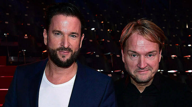 Ein Bild aus gemeinsamen Zeiten: Michael Wendler (l.) und Markus Krampe im Februar 2020 bei einer Aufzeichnung von "Let's Dance".