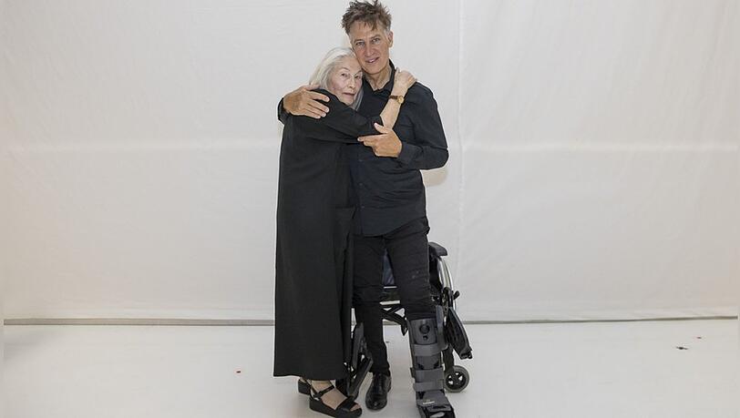 Edith Clever und Tobias Moretti bei den Salzburger Festspielen.