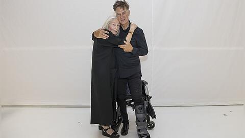 Edith Clever und Tobias Moretti bei den Salzburger Festspielen.