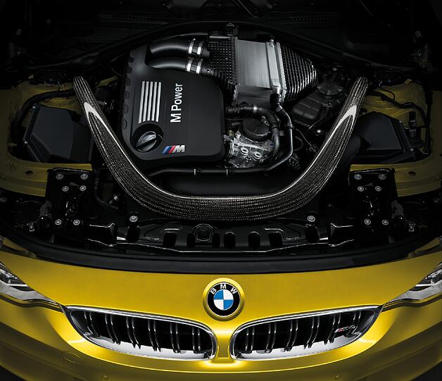 Das zweitürige M4 Coupé ist gleich stark wie die Limousine - wirkt aber noch einen Tick sportlicher.