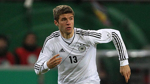 Auch sein Sturmpartner Thomas Müller präsentierte sich in Hamburg in Bestform.