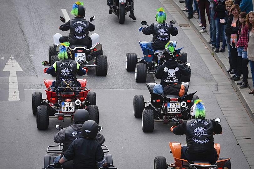 Die Biker-Saison wird in Kulmbach eröffnet: Die Bilder von der 14. Motorrad-Sternfahrt.