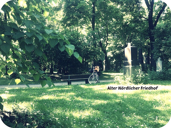 Im Alten Nördlichen Friedhof kann man sonnige Tage verbringen.