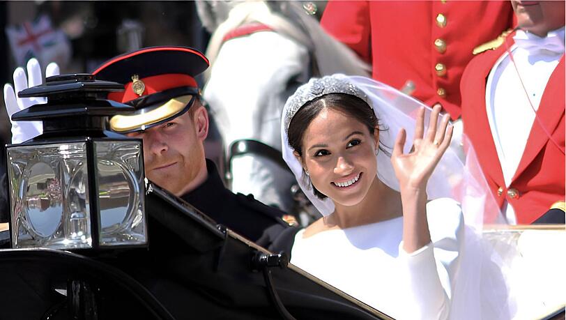 Einst gefeiert, heute umstritten: Prinz Harry und Herzogin Meghan sind längst nicht mehr so beliebt wie bei ihrer Hochzeit im Jahr 2018. Einst gefeiert, heute umstritten: Prinz Harry und Herzogin Meghan sind längst nicht mehr so beliebt wie bei ihrer Hochzeit im Jahr 2018.