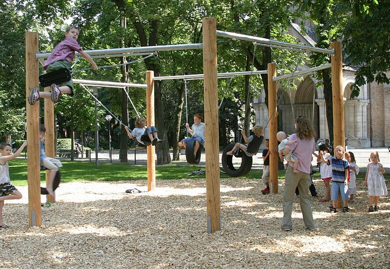 Der Spielplatz am Gollierplatz.