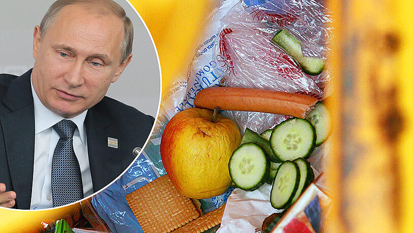 Russland will durch den Importstopp verbotene Lebensmittel aus dem Westen im großen Stil zu vernichten. Russland will durch den Importstopp verbotene Lebensmittel aus dem Westen im großen Stil zu vernichten.