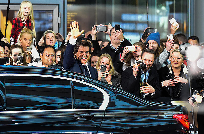Hauptdarsteller Tom Cruise bei der Deutschlandpremiere von "Jack Reacher 2".